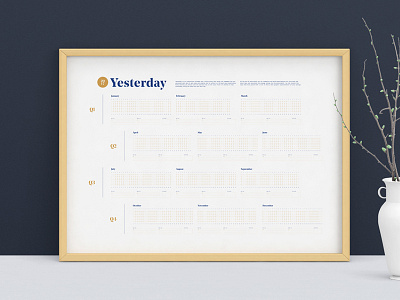 Yesterday, Interactive Calendar 2017 calendar diary infographic past personal poster rate rating year yesterday