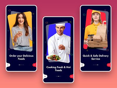 Food Booking Mobile App branding design food booking food ordering app illustration logo minimal mobile app ui kit restaurant app typography ui ux vector