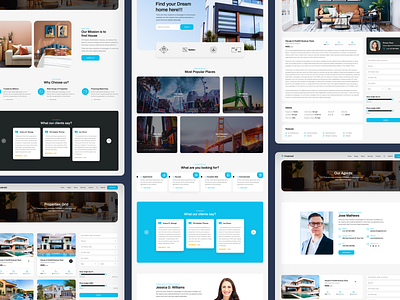 Freehold - Real Estate Landing Page Templates app branding design illustration landing page logo minimal real estate web landing typography ui ux vector web app