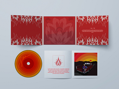 Mockup for music album branding design designgraphic graphisme illustration mockup