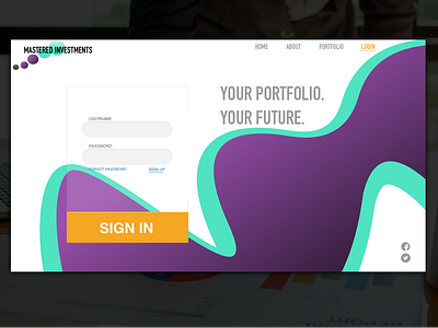 Mastered Investment Login Page