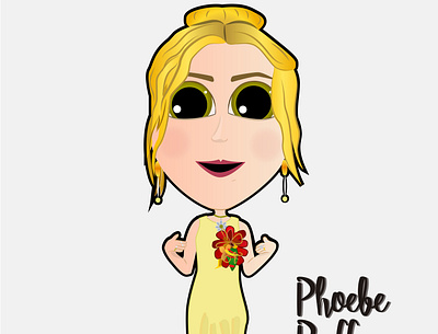 PHOEBE BUFFAY caricatura design illustration illustrator