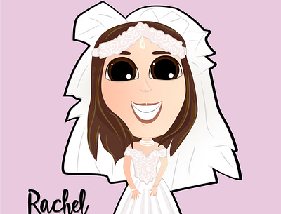 RACHEL GREEN caricatura design illustration illustrator