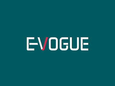 E Vogue Logo branding design flat graphic design illustrator logo minimal vector web website