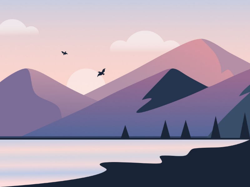 Dancing Over The Mountain by Nadya Maharani on Dribbble