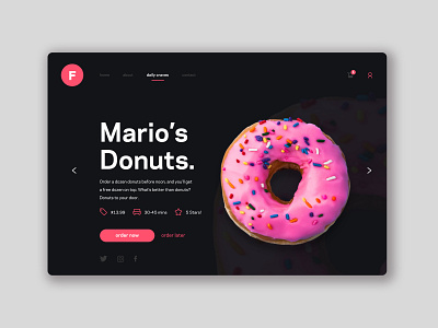 FoodWhips UI Design app art branding design minimal ui ux vector web website