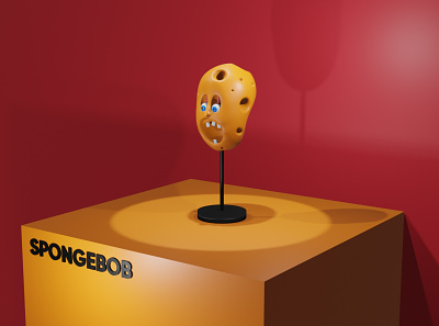 SpongeBob Nightmare 3d 3dart animation app art blender branding design illustration illustrator logo minimal