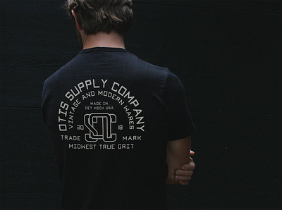 Otis Supply Co. Shirt and Logo Design badge design branding design logo minimal neutral tshirt typography
