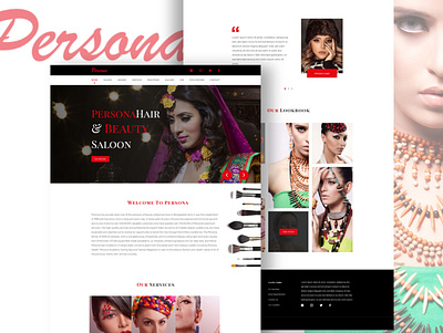 Persona Web UI Design responsive ui design ui design ui kit ui template ui trends uiux web design web redesign webuiuxdesign