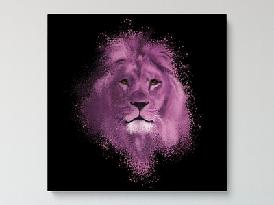 The Pink Lion branding charity contemporary design digital painting fundraiser graphic art graphic design illustration lion logo majestic lion photoshop pink lion puny lion