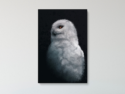 Hedwig design digital painting graphic art graphic painting harry potter hedwig hogwarts illustration owl photoshop wizarding world