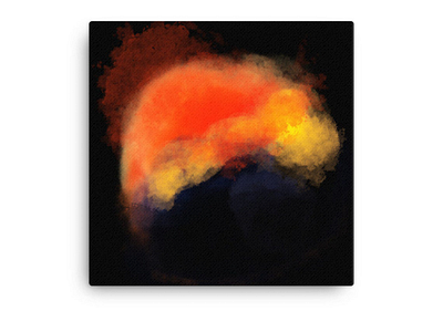 Sunset art canvas print design digital painting etsy graphic design graphic painting illustration orange photoshop sun sunset yellow