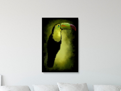 Toucan bird animal art bird branding design digital art digital painting donation fundraiser graphic art graphic design graphic painting illustration photoshop toucan vibrant