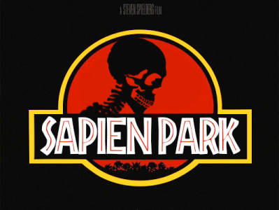 Sapien Park advertising branding design digital painting dinosaur graphic design illustration jurassic park logo photoshop sapien park ui ux vector