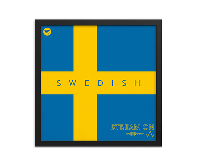 Spotify Playlist, Swedish branding cover art cover design design digital painting graphic design illustration logo photo manipulation photoshop sweden swedish music ui ux vector