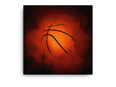 Basketball basketball digital painting dribble orange photoshop