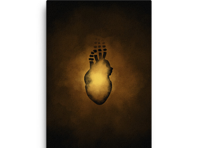 Heart of Gold digital painting heart of gold photoshop