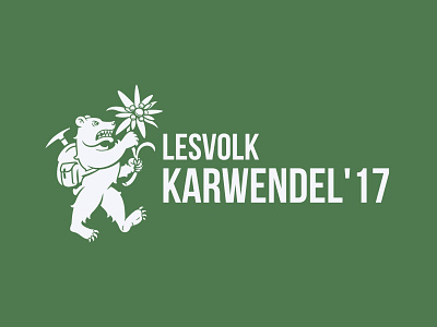 Karwendel'17 bear brand branding design edelweiss illustration logo mountain vector