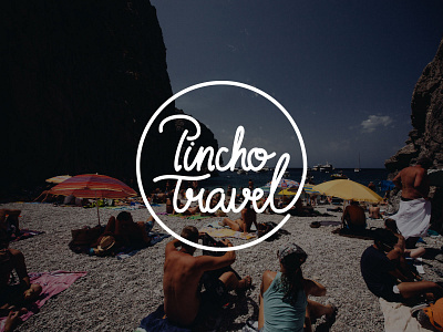 Lettering logo for Pincho Travel magazine