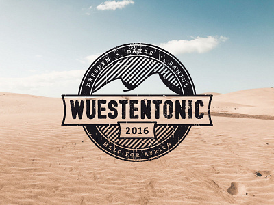 Logodesign for rallye team Wuestentonic