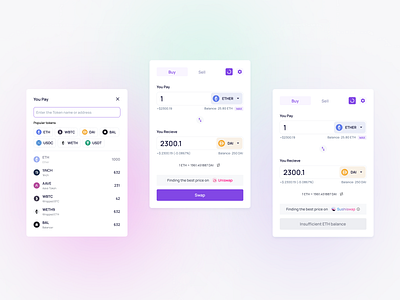 Polygon wallet dashboard Design