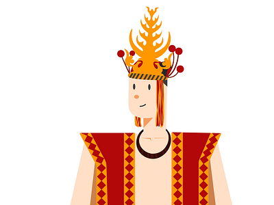 Nias Warrior ancient soldier ancient warrior flat design illustration indonesia indonesian nias island nias warrior soldier war war clothes warrior