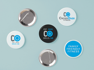 CrossOver Fitness Logo & Button Designs