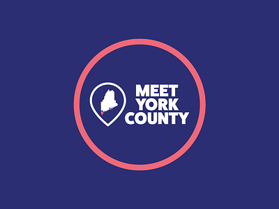 Meet York County - Logo design graphic design logo logo design maine tourism