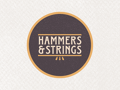 Hammers & Strings Logo design grand piano graphic design keyboard music piano soundcloud textures typography