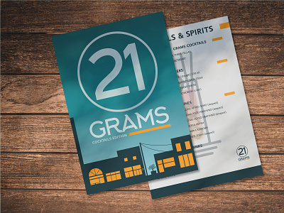 21 Grams cafe catalog cocktails design graphic design graphic designer graphicdesigners menu mockup ui uidesign