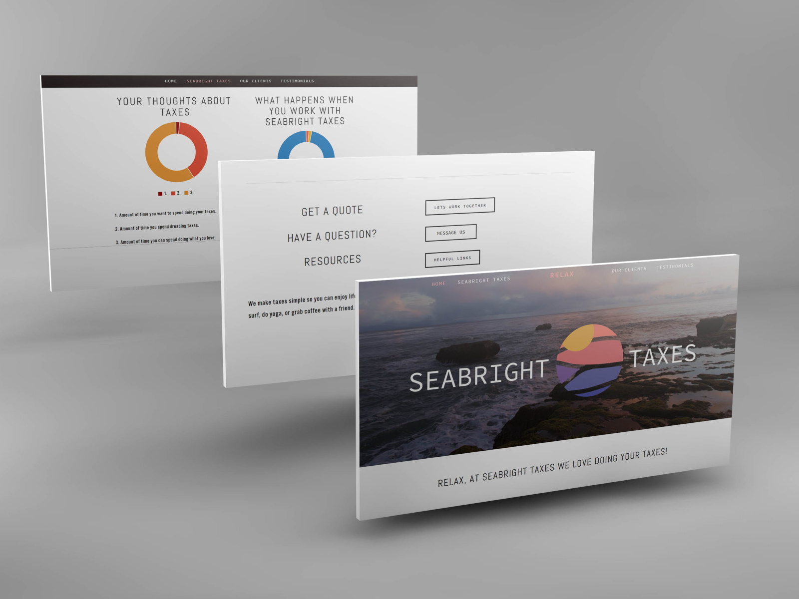 Seabright Taxes site by jeanpaul faraj on Dribbble