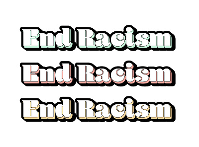 End Racism black lives matter blm design end racism illustration logo typography vector