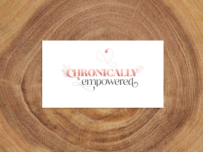 Chronically Empowered branding design illustration logo