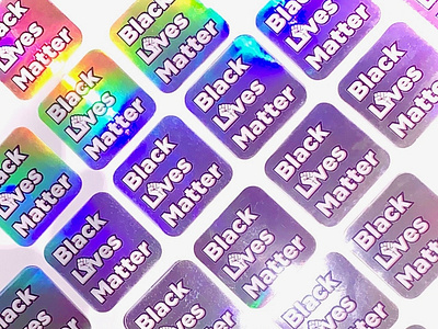 BLM Holographic Stickers