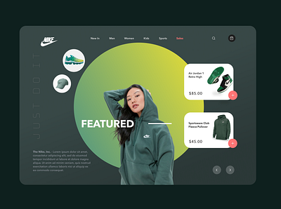 Shop Nike minimal minimalui nike nikedesign uidesign uxdesign webdesign