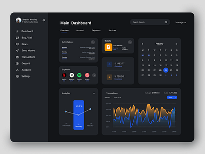 Wallet Dashboard Design