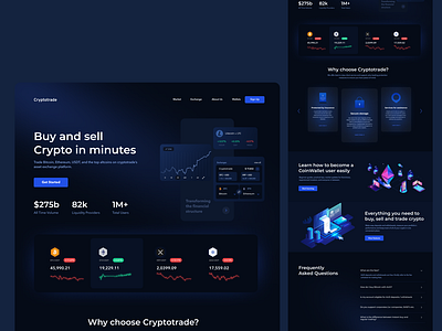 Crypto Exchange Landing Page