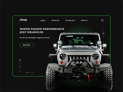 Jeep Landing Page design ui ux webdesign websites