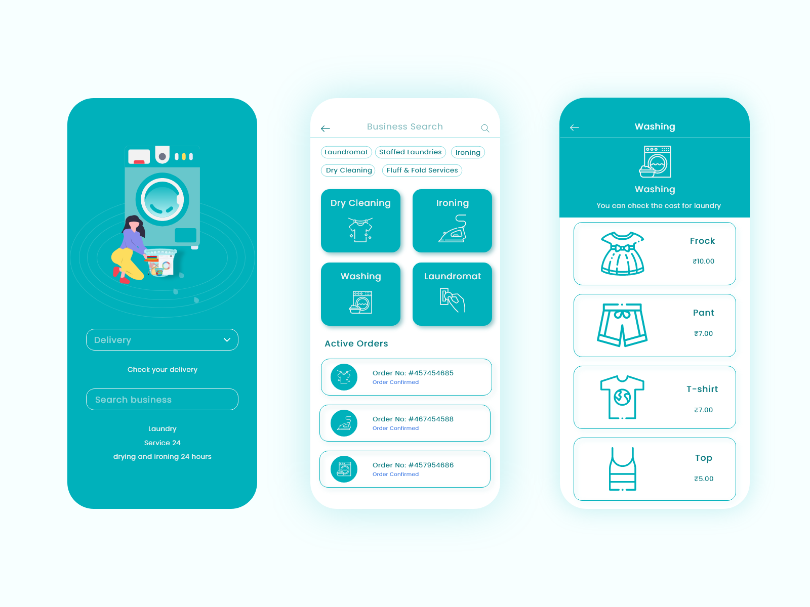 Laundry App Design by Vinita Singh on Dribbble