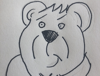 Bear ink pencil
