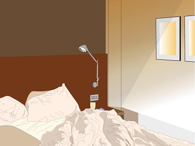 Bedroom art branding design flat illustration illustrator minimal type vector