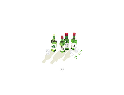 soju art design flat icon illustration illustrator minimal ui ux vector