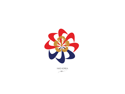 Nike Korea art branding design flat illustration illustrator logodesign logos logotype minimal nike nike running vector