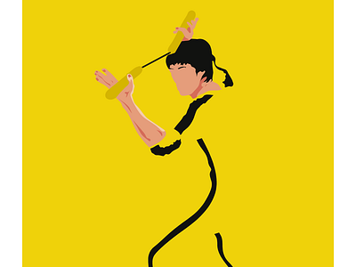 Bruce Lee art branding bruce lee design flat illustration illustrator minimal type vector