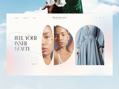 ELLIZABETH NORTON FASHION DESIGNER E-COMMERCE WEBDESIGN CONCEPT beauty design fashion ui ux webdesign