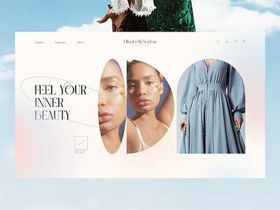 ELLIZABETH NORTON FASHION DESIGNER E-COMMERCE WEBDESIGN CONCEPT