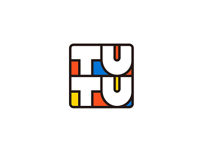 TUTU branding design flat icon illustration logo