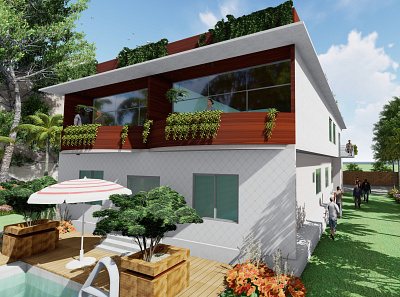 Exterior Design and Rendering, 3d 3d animation 3d modeling 3d rendering animation architectural animation architectural design autocad design exterior design lumion photoshop rendering sketchup