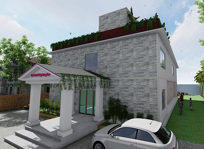 Front View, Exteriror 3d animation 3d modeling 3d rendering animation architectural design design exterior design interior lumion photoshop rendering