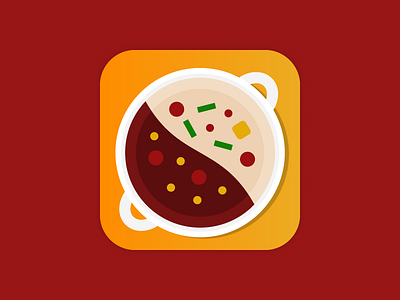 Daily UI - hot pot app icon app daily ui food hotpot icon illustration